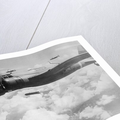 Japan Military Plane in Flight by Anonymous