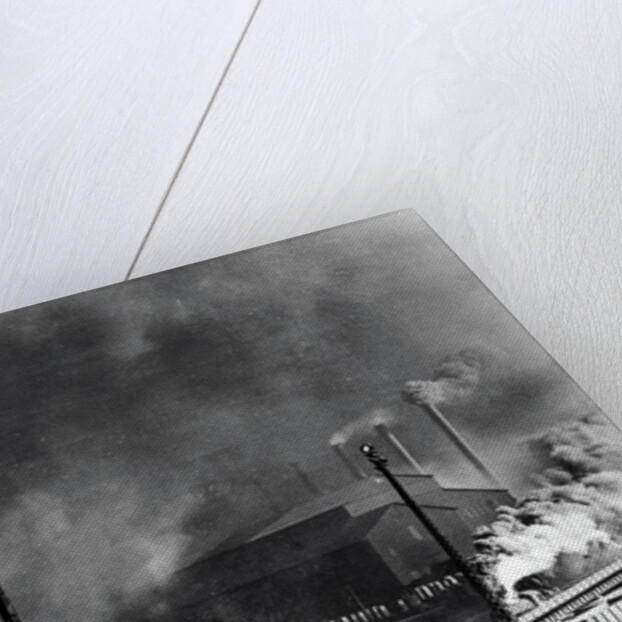 View of Steel Plant with Smoke Fumes by Anonymous