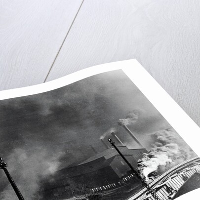 View of Steel Plant with Smoke Fumes by Anonymous