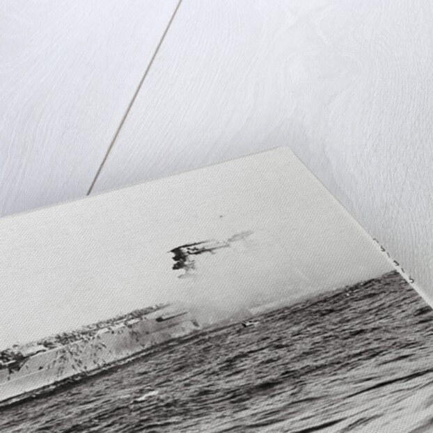 USS Lexington's Crew Diving into Sea by Anonymous