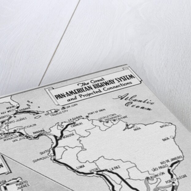 Map of Panama Zone Areas by Anonymous