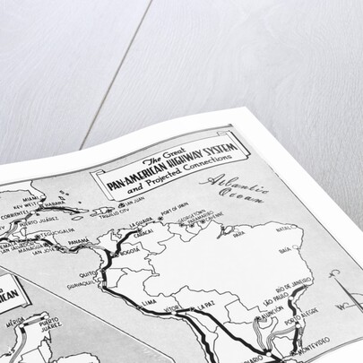Map of Panama Zone Areas by Anonymous