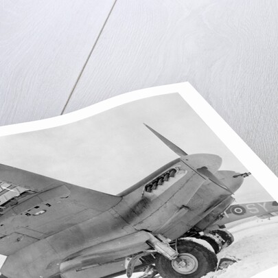 De Havilland Mosquito on Runway by Anonymous