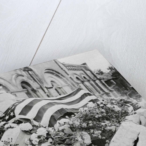 Body of US Major Resting Atop Ruins by Anonymous