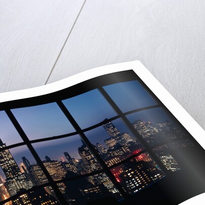 New York City View at Night by Anonymous