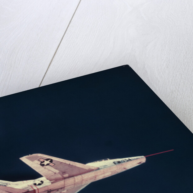 North American F-100 Airplane in Flight by Anonymous