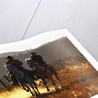 Cowboys on Galloping Horses by Anonymous