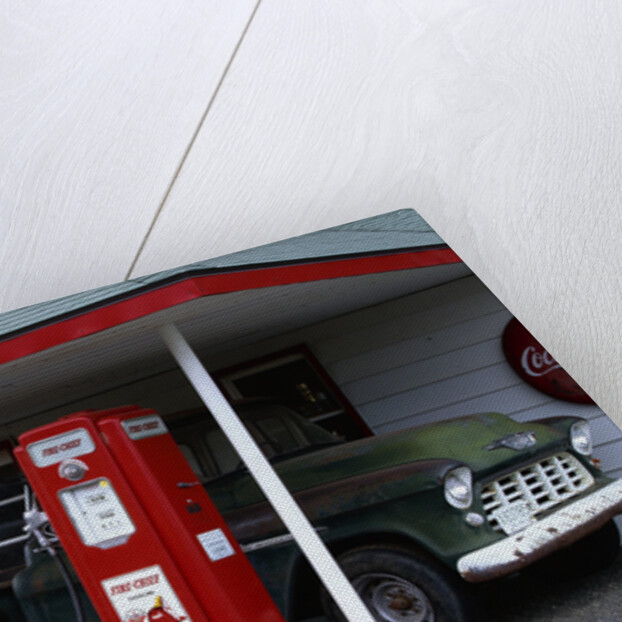 Reproduction Texaco Gas Station and Chevrolet Pickup by Anonymous