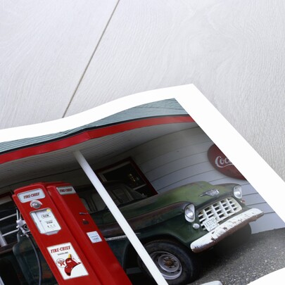 Reproduction Texaco Gas Station and Chevrolet Pickup by Anonymous