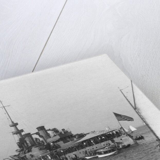 Battleship USS Oregon by Anonymous
