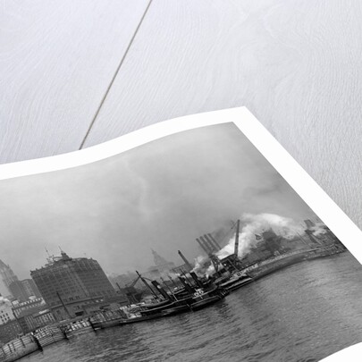 Tugboats in the New York Harbor by Anonymous