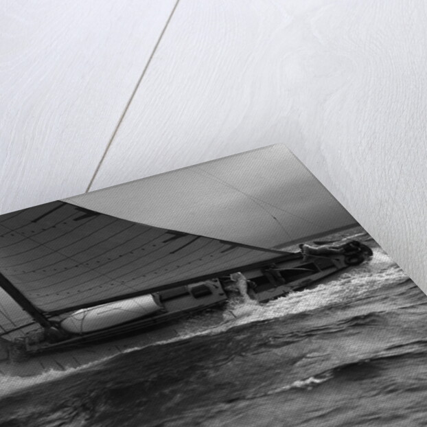 Sailboat Leaning in the Wind by Anonymous