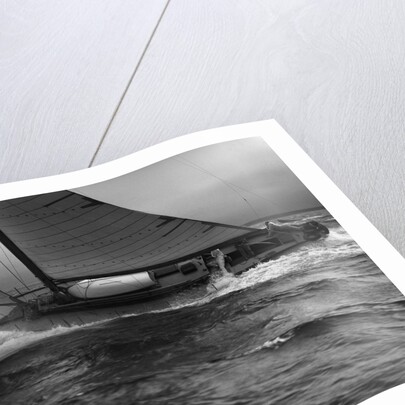 Sailboat Leaning in the Wind by Anonymous