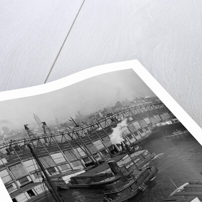 Tugboats and Cargo Ships by Anonymous