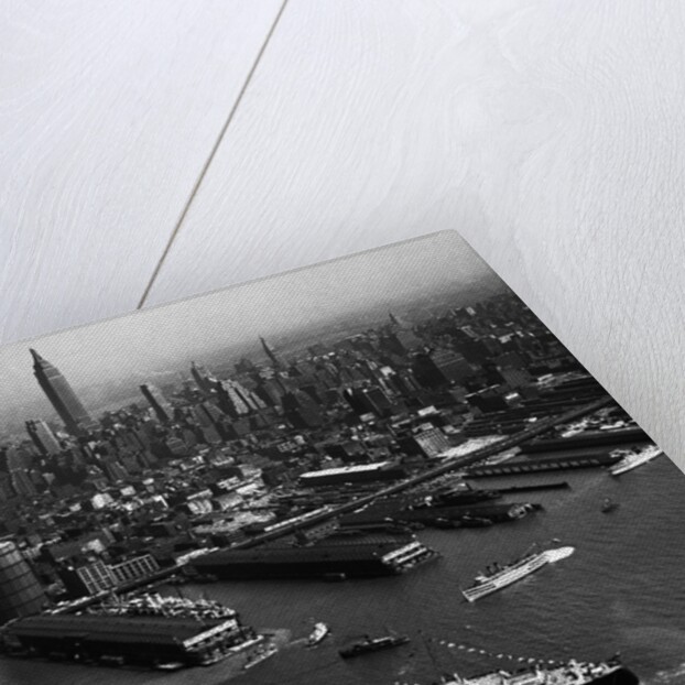 Ocean Liner Arriving in New York by Anonymous