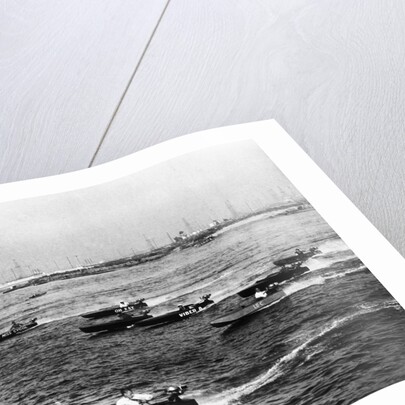 Runabout Boats in a Race by Anonymous