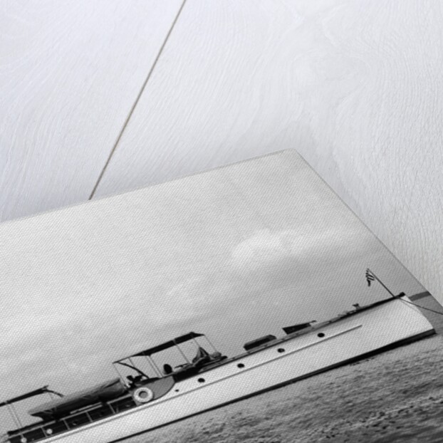 The Side View of a Steam Yacht by Anonymous