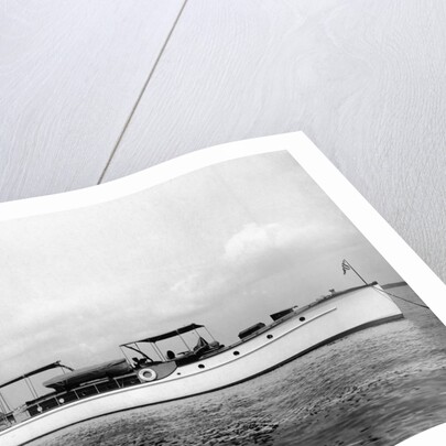 The Side View of a Steam Yacht by Anonymous