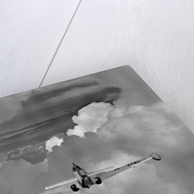 Navy Jet Photographing Hurricane Phenomena by Anonymous
