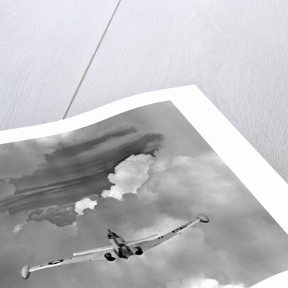 Navy Jet Photographing Hurricane Phenomena by Anonymous