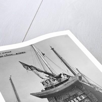 Stern of Foo Chow Junk by Anonymous