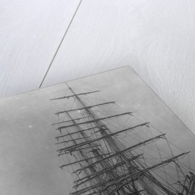 Square-Rigged Ship Erskine M. Phelps in Dry Dock by Anonymous