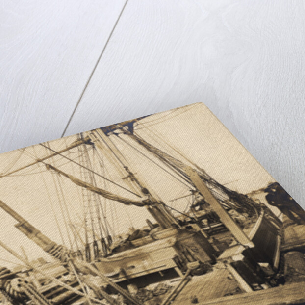 Deck of Whaling Bark Kathleen by Anonymous