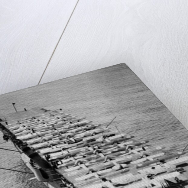 Planes on Deck of Aircraft Carrier USS Langley by Anonymous