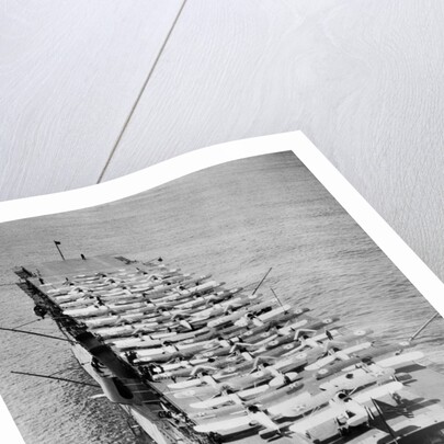 Planes on Deck of Aircraft Carrier USS Langley by Anonymous