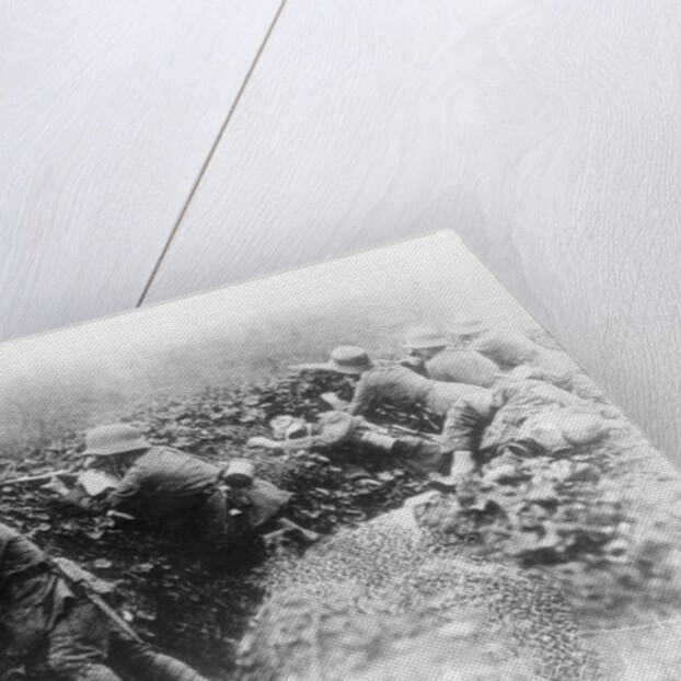 Soldiers Shooting From Their Trench by Anonymous