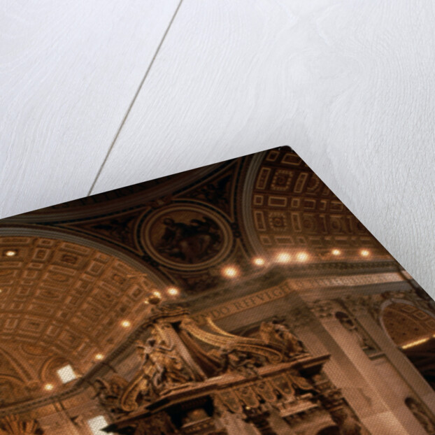 Interior of St Peter's Basilica by Anonymous