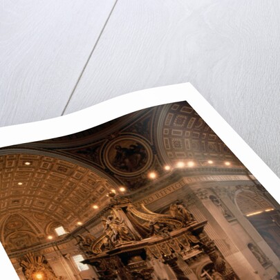 Interior of St Peter's Basilica by Anonymous
