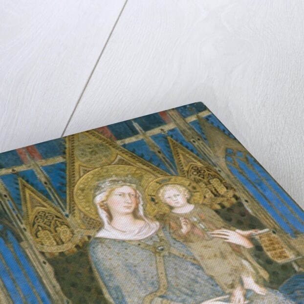Detail of Virgin and Child Enthroned from Maesta by Simone Martini