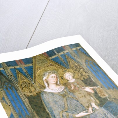 Detail of Virgin and Child Enthroned from Maesta by Simone Martini