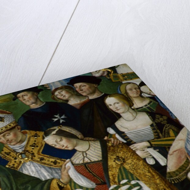 Detail of Fresco Painting of Frederick III's Betrothal to Eleonora of Portugal by Pinturicchio