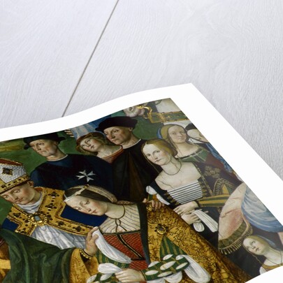 Detail of Fresco Painting of Frederick III's Betrothal to Eleonora of Portugal by Pinturicchio