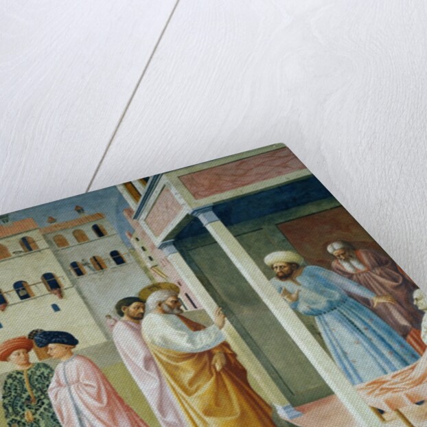 Detail of Healing of the Cripple and Raising of Tabitha by Masolino da Panicale
