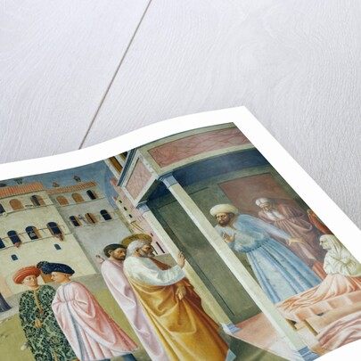 Detail of Healing of the Cripple and Raising of Tabitha by Masolino da Panicale