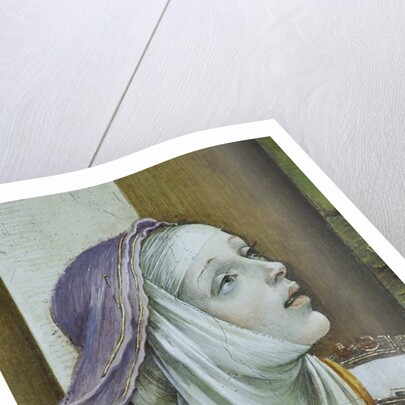 Detail of Druisana from Saint John the Evangelist Reuscitating Druisana by Filippino Lippi