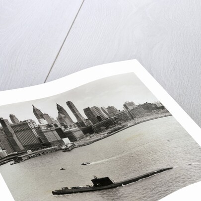 U.S.S. Nautilus Floating in New York Harbor by Anonymous