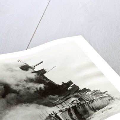 German Battleship Smoking War Attack by Anonymous