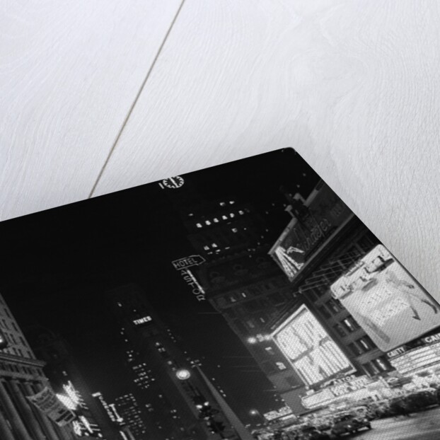 A View of Times Square at Night by Anonymous