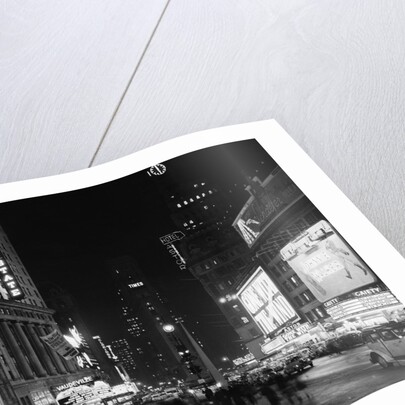 A View of Times Square at Night by Anonymous