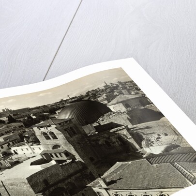 View of Jerusalem Showing Church of Holy Sepulchre in Foreground by Anonymous