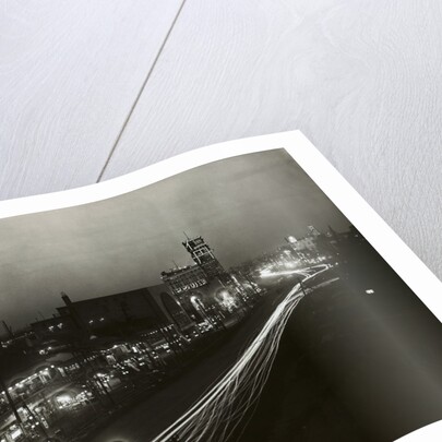 View of Lights Alongside Streets of Japan's Broadway Like Area by Anonymous
