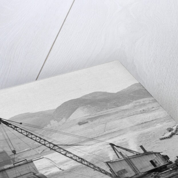 Grand Coulee Dam Being Constructed by Anonymous