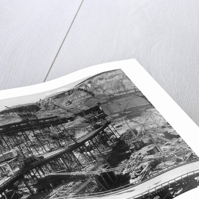 Grand Coulee Dam Being Constructed by Anonymous