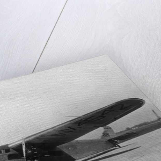 Byrd's Plane Parked on Runway by Anonymous