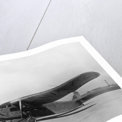 Byrd's Plane Parked on Runway by Anonymous