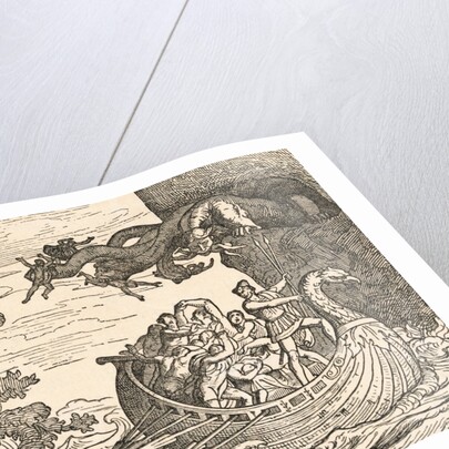 Print of The Ship of Ulysses by Anonymous